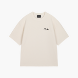 Cream Waffleknit T-shirt