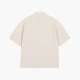 Cream Waffleknit Shirt