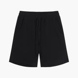 Black Waffleknit Shorts