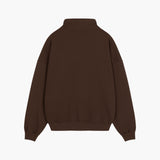 Brown Baltic Halfzip Sweatshirt