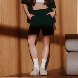 Bottlegreen Waffleknit Shorts