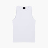 White Baltic Ribbed Tank Top