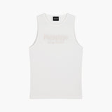 Cream Waffleknit DC Tank Top