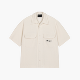 Cream Waffleknit Shirt