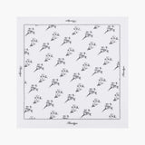 White/Navy Baltic Floral Bandana