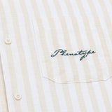 Beige/White Baltic Striped Cafe Shirt