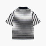 Navy/Sand Baltic Striped Top