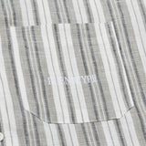 Olive/White Baltic Striped Hemp Shirt