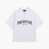 White Baltic Striped Polo Shirt