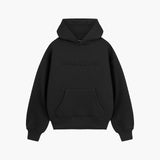 Black Raised Foam Hoodie