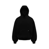 Black Blank Puffy Hoodie