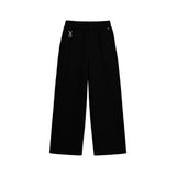 Black Blank Puffy Sweatpants