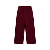 Burgundy Blank Puffy Sweatpants