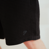 Black Baltic Waffleknit Shorts