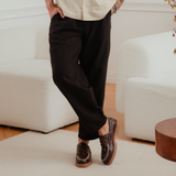 Brown Baltic Striped Pants
