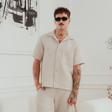 Latte Baltic Waffleknit Shirt