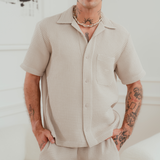 Latte Baltic Waffleknit Shirt