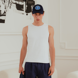 White Baltic Ribbed Tank Top