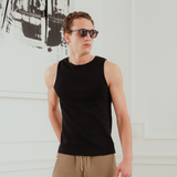 Black Baltic Ribbed Tank Top