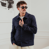 Navy Baltic Linine Overshirt
