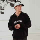 Black Baltic Halfzip Sweatshirt