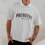White Baltic Striped Polo Shirt