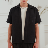 Black Baltic Waffleknit Shirt