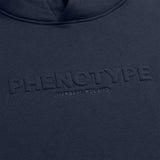 Navy Raised Foam Hoodie