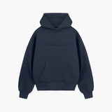Navy Raised Foam Hoodie