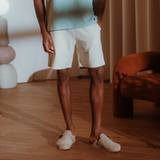 Cream Waffleknit Shorts
