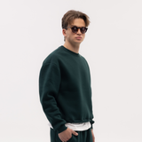 Bottlegreen Blank Puffy Crewneck