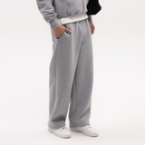 Gray Blank Puffy Sweatpants