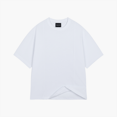 White 250 Split Boxy T-shirt