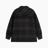 Black / Brown Checkered Wool Overshirt
