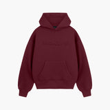Burgundy Raised Foam Hoodie