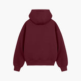 Burgundy Raised Foam Hoodie