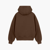 Brown Raised Foam Hoodie