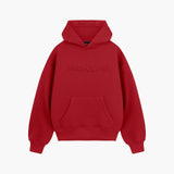 Red Raised Foam Hoodie