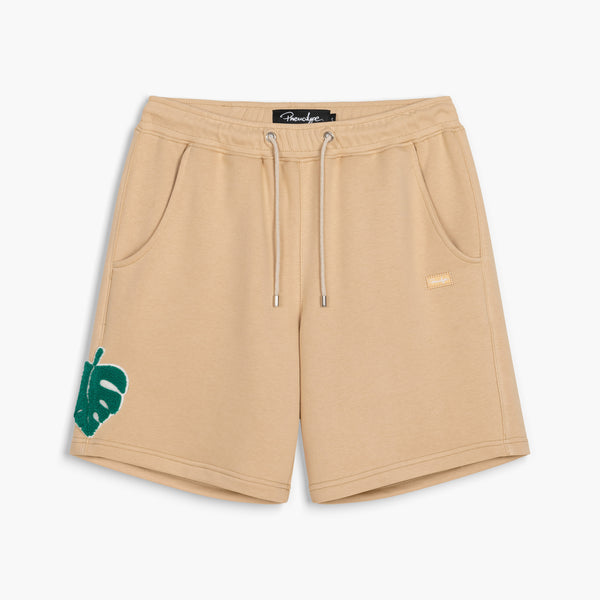 Doeskin Boxed Micrologo & Leaf Patch Shorts
