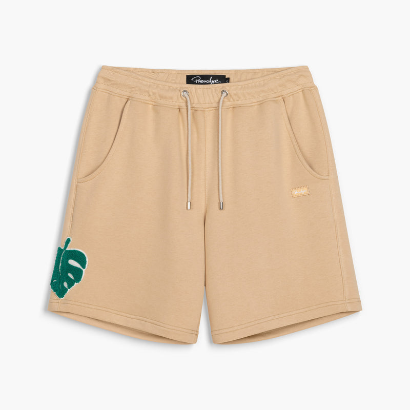 Doeskin Boxed Micrologo & Leaf Patch Shorts